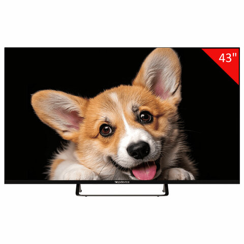 Телевизор TOPDEVICE TDTV43CS03U_BK, 43'' (109 см), 3840x2160, 4K, 16:9, SmartTV, Wi-Fi, Bluetooth, черный - фото 1
