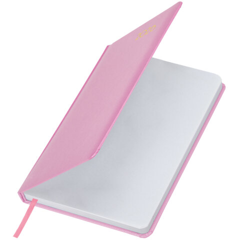 Ежедневник датированный 2026, А5, 138x213 мм, BRAUBERG "Select", балакрон, розовый, 117089 - фото 4