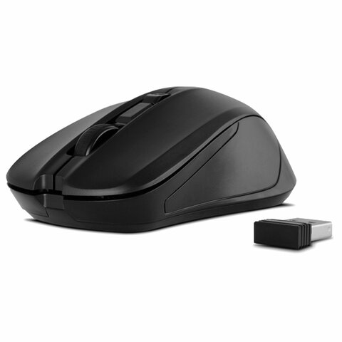 Мышь беспроводная SVEN RX-270W, 3 кнопки + 1 колесо-кнопка, оптическая, чёрная, SV-016234 - фото 4