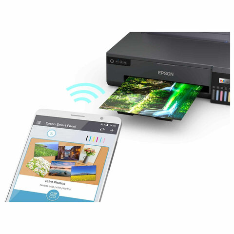 Принтер струйный EPSON L18050 А3+, 22 стр./мин, 5760x1440, печать на CD/DVD, Wi-Fi, СНПЧ, C11CK38403 - фото 4
