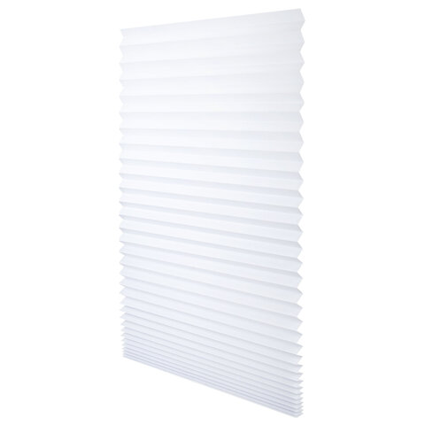 Жалюзи-плиссе, штора бумажная самоклеящаяся BRABIX, 60х180 см, ЭКО, 80 г/м2, цвет белый, 1 шт., 700001 - фото 1