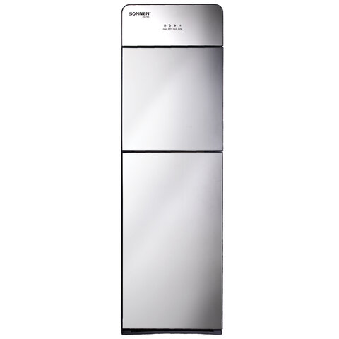 Кулер для воды SONNEN FSE-03G, напольный, нагрев/охлаждение электронное, НИЖНЯЯ ЗАГРУЗКА, 3 крана, зеркальный, 455753 - фото 2