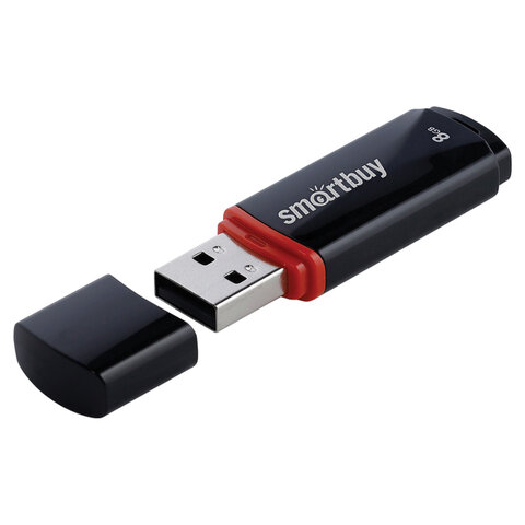 Флеш-память Smartbuy Crown, 8Gb, USB 2.0, чер, SB8GBCRW-K - фото 4