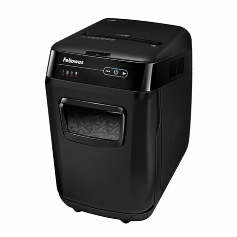 Уничтожитель (шредер) FELLOWES AUTOMAX 200C, 4 уровень секретности, фрагменты 4х38 мм, 200 листов, корзина 32 литра, FS-465, FS-46536 - фото 4