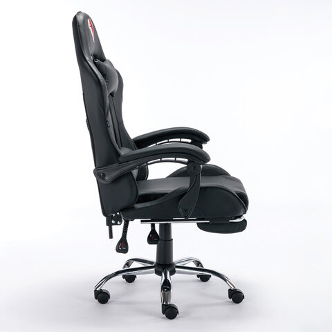 Кресло компьютерное BRABIX "Dexter GM-135", подножка, две подушки, экокожа, черное, 532800 - фото 2