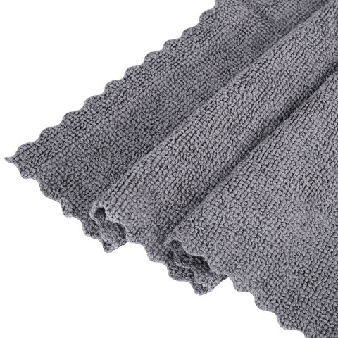 Салфетки из МИКРОФИБРЫ 30х30 см, GRAY & BLACK, big pack, КОМПЛЕКТ 10 штук, 180 г/м2, LAIMA HOME, 700610 - фото 6