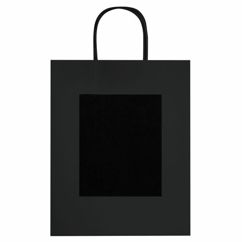 Пакет подарочный КОМПЛЕКТ 7 штук, 26x13x32 см, скретч-слой + стилус, "Black Kraft", ЗОЛОТАЯ СКАЗКА, 591970 - фото 3
