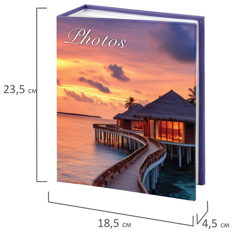 Фотоальбом BRAUBERG "Paradise" на 200 фото 10х15 см, твердая обложка, 391429 - фото 9