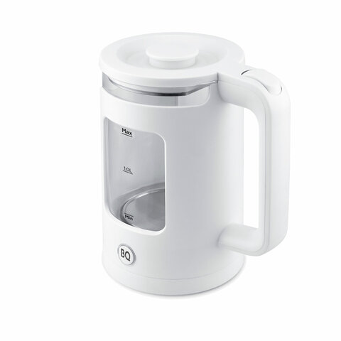 Чайник BQ (БИ-КЬЮ) KT2000G, 1,5 л, 1500 Вт, закрытый нагревательный элемент, стекло, белый, 86192234 - фото 3