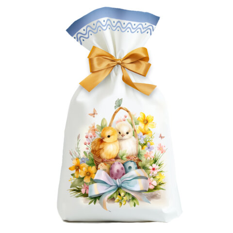 Пакетики пасхальные, НАБОР 10 штук, 14х23 см, "Пасха", 2 дизайна, ЗОЛОТАЯ СКАЗКА, 592644 - фото 2