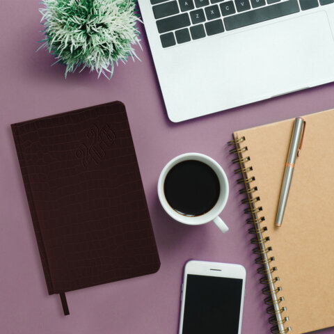 Ежедневник датированный 2026, А5, 138x213 мм, BRAUBERG "Comodo", под кожу, коричневый, 117051 - фото 13