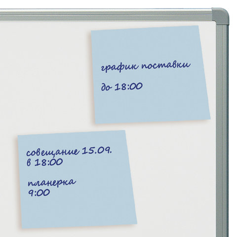 Блок самоклеящийся (стикеры) BRAUBERG, ПАСТЕЛЬНЫЙ, 76х76 мм, 100 листов, голубой, 122695 - фото 3