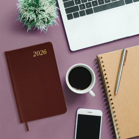 Ежедневник датированный 2026 А5 138x213 мм, BRAUBERG "Iguana", под кожу, коричневый, 117057 - фото 13