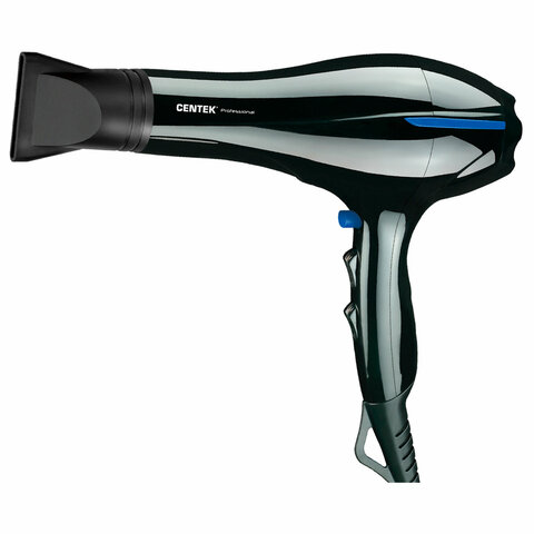 Фен CENTEK CT-2227 Professional, 2200 Вт, 2 скорости, 3 температурных режима, черный - фото 1