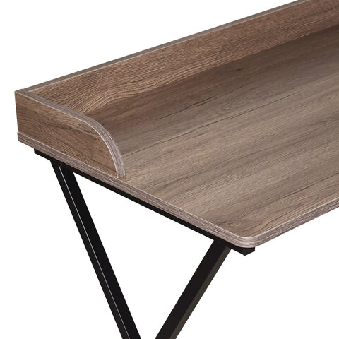 Стол на металлокаркасе BRABIX "LOFT CD-008", 900х500х780 мм, цвет морёный дуб, 641863 - фото 6