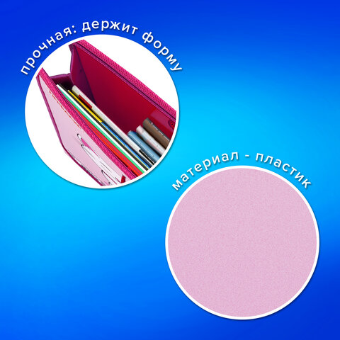 Папка на молнии с ручками ПИФАГОР А4, 1 отделение, пластик, ручки-шнурок, "Best Buds", 271469 - фото 7