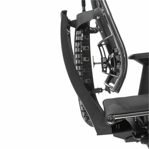 Кресло МЕТТА "YOGA" Y 4DF B2-5D, адаптивная спинка, 3D-подголовник, сверхпрочная сетка, черное - фото 11