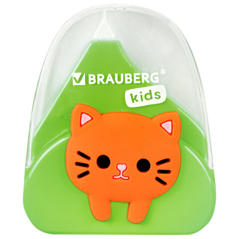 Корректирующая лента BRAUBERG KIDS "Котенок", 5 мм х 6 м, корпус ассорти, блистер, 272494 - фото 2