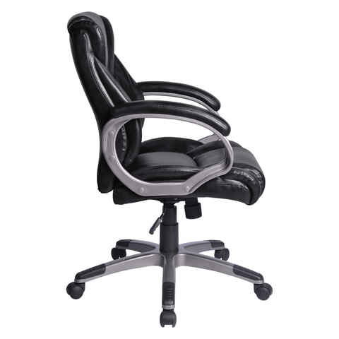 Кресло офисное BRABIX "Eldorado EX-504", экокожа, черное, 530874 - фото 2