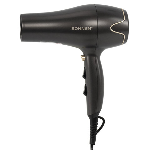Фен для волос SONNEN HD-2281, 2200 Вт, турмалиновая ионизация, 3 температуры, холодный обдув, 454696 - фото 4