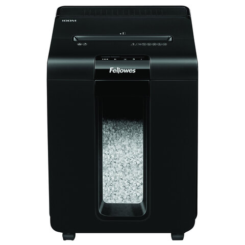 Уничтожитель (шредер) FELLOWES AUTOMAX 100M, 4 уровень секретности, фрагменты 4х10 мм, 100 листов, корзина 23 литра, FS-462, FS-46292 - фото 2