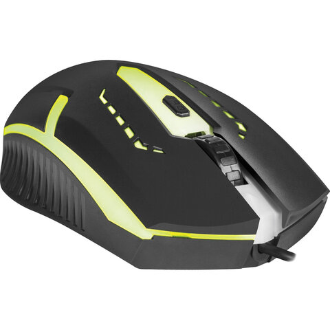 Мышь проводная DEFENDER Flash MB-600L, 800-1200 dpi, 4 кнопки + 1 колесо-кнопка, оптическая, черная, 52600 - фото 6