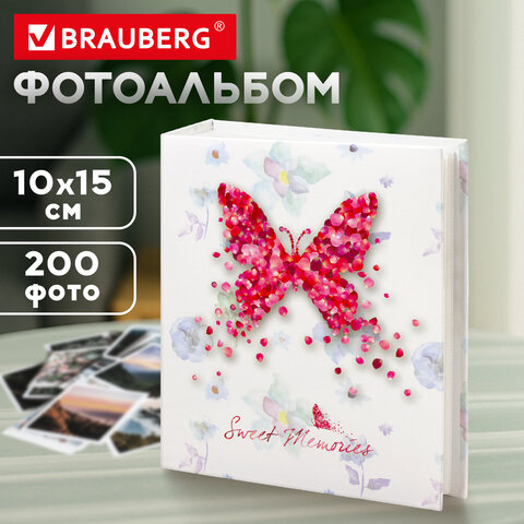 Фотоальбом BRAUBERG "На крыльях любви" на 200 фото 10х15 см, твердая обложка, термосварка, 391160 - фото 12