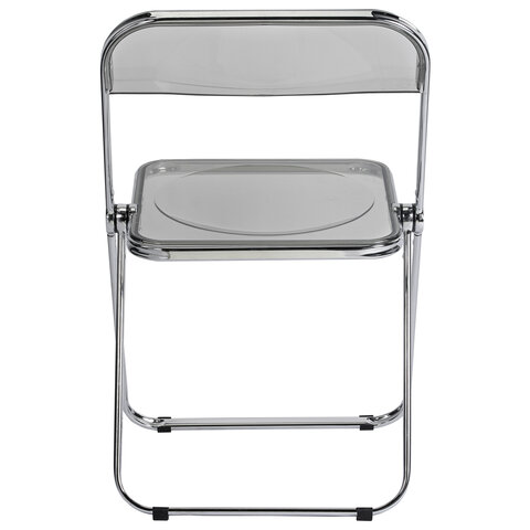 Стул складной прозрачный тонированный BRABIX "Glam CF-020", хромированный каркас, пластик, 533247 - фото 4