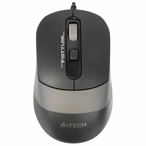 Мышь проводная A4TECH Fstyler FM10, USB, 3 кнопки + 1 колесо-кнопка, оптическая, черная, 1147673 - фото 1