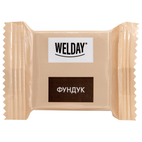 Шоколад порционный WELDAY (ВЭЛДЭЙ), ассорти 6 вкусов, 810 г (54 плитки по 15 г), пакет, 622409 - фото 4