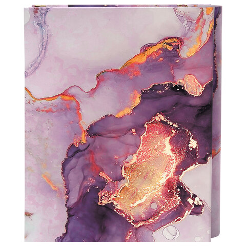 Фотоальбом с заметками BRAUBERG "Marble" на 200 фото 10х15, твердая обложка, с фольгированным тиснением, подарочная упаковка, 391426 - фото 4