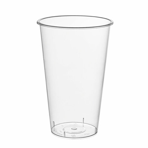 Стакан одноразовый пластиковый, прозрачный, сверхплотный, 500 мл, "Bubble Cup", ВЗЛП, 1021ГП - фото 1