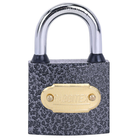Замок навесной чугунный "Влагонепроницаемый", ширина 38 мм, полимерное покрытие, английский, 3 ключа, RABBITEX (РАББИТЕКС), 671296 - фото 3