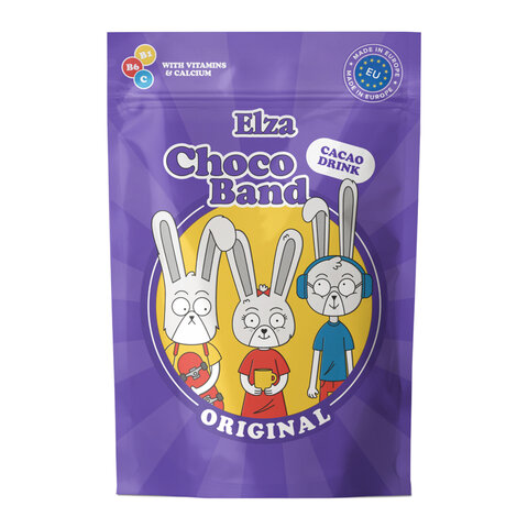 Какао-напиток растворимый ELZA "Choco Band" с витаминами и кальцием, 200 г - фото 1