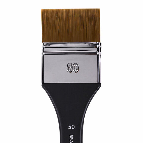 Кисть художественная профессиональная, синтетика, флейц, № 50, BRAUBERG ART CLASSIC, 201037 - фото 3
