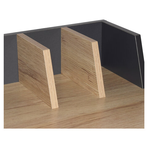 Стол на металлокаркасе BRABIX "LOFT CD-007", 800х500х840 мм, органайзер, комбинированный, 641227 - фото 5