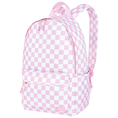 Рюкзак HEIKKI POSITIVE (ХЕЙКИ) универсальный, карман-антивор, "Pastel Chess", 42х28х14 см, 273856 - фото 1