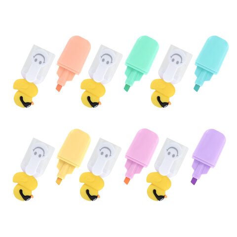 Набор текстовыделителей с топперами 6 ЦВЕТОВ ПАСТЕЛЬ, "КРУТЫЕ УТЯТА", линия 1-4 мм, FUNSTER (ФАНСТЕР), 152652 - фото 9