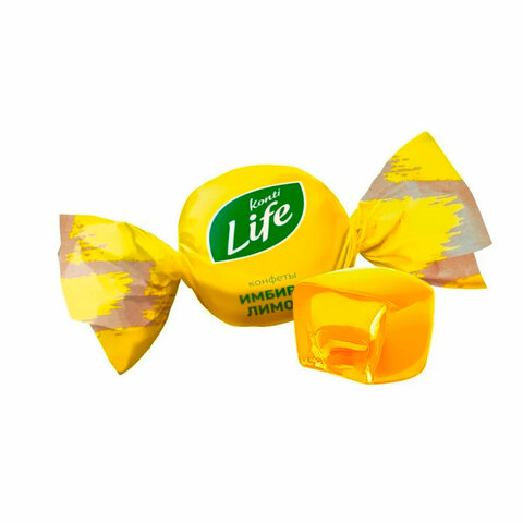 Конфеты желейные KONTI "Life" с имбирем и соком лимона, 220 г, 19895 - фото 1