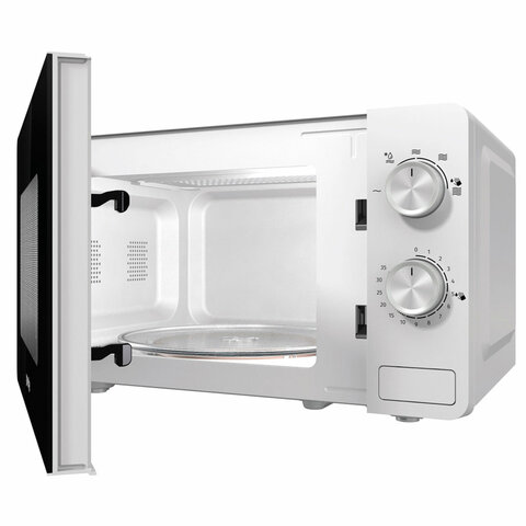 Микроволновая печь GORENJE MO20E1W, объем 20 л, мощность 800 Вт, механическое управление, белая - фото 3