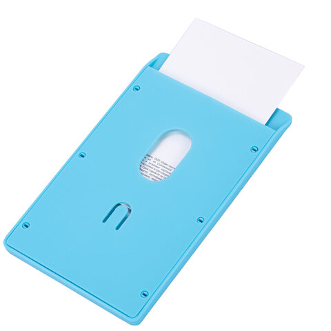 Бейдж вертикальный (90х54 мм) АССОРТИ, голубой, красный, салатовый, оранжевый, BRAUBERG ULTRA COLOR, 238821 - фото 5