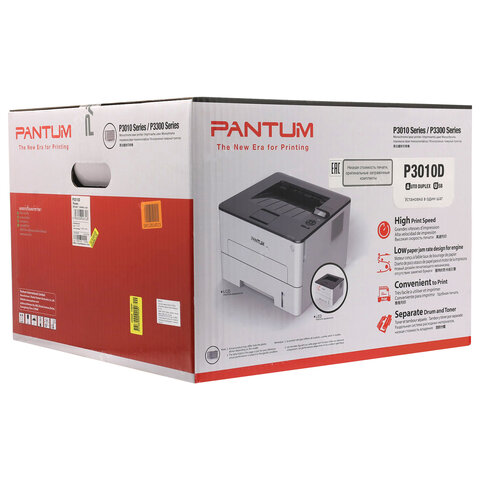 Принтер лазерный PANTUM P3010D А4, 30 стр./мин., 60000 стр./мес., ДУПЛЕКС - фото 7