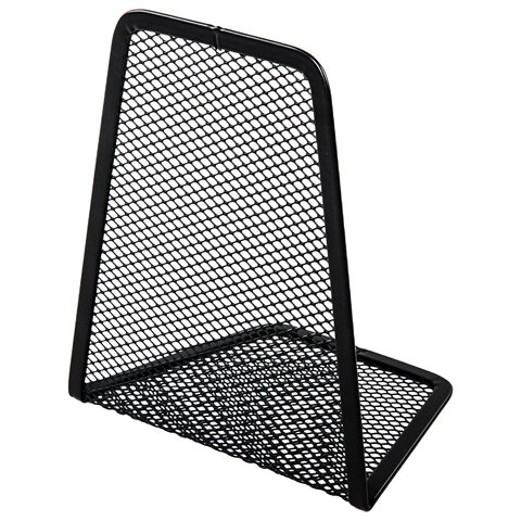 Держатель (ограничитель) подставка для книг BRAUBERG "Germanium Mesh", КОМПЛЕКТ 2 штуки, металл, 237977 - фото 2