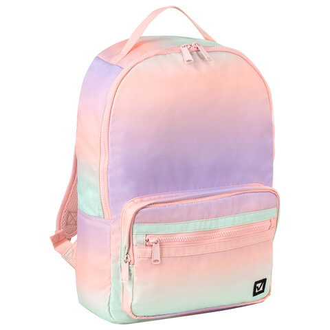 Рюкзак BRAUBERG MULTICOLOR универсальный, нейлон, "Gradient", разноцветный, 43х28х14 см, 229889 - фото 7