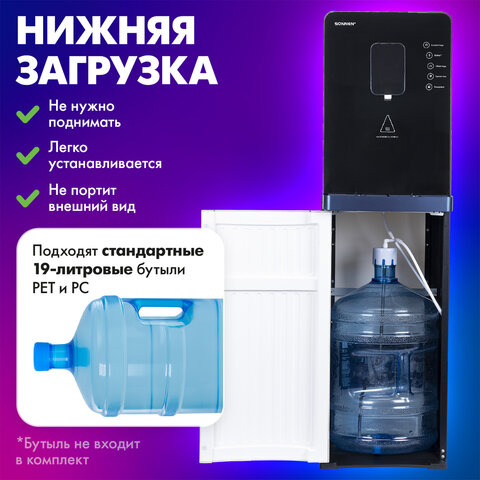 Кулер для воды с мгновенным нагревом SONNEN FSI-01LS, 16 л/ч, охлаждение, НИЖНЯЯ ЗАГРУЗКА, сенсорное управление, выбор температуры, 455747 - фото 15