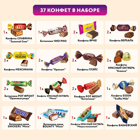 Подарок новогодний "СПОРТСМЕН", "Мягкая игрушка-символ 2027 года", НАБОР конфет 500 г, WELDAY (ВЭЛДЭЙ), 881400 - фото 4
