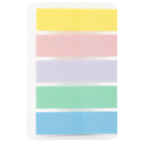 Закладки клейкие пастельные BRAUBERG PASTEL, НАБОР 300 штук (15 цветов х 20 листов), 45х12 мм, 116682 - фото 3