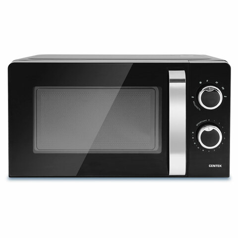 Микроволновая печь CENTEK CT-1575, объем 20 л, мощность 700 Вт, механическое управление, черная - фото 1