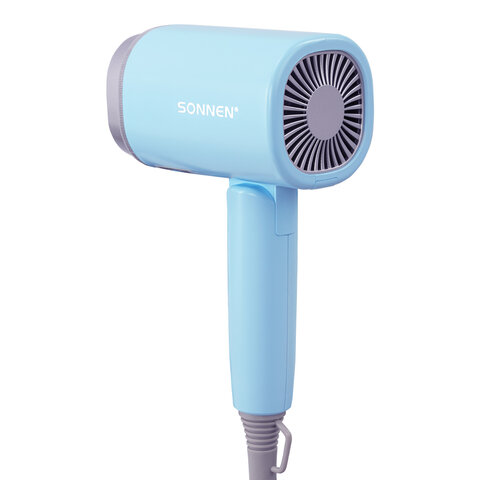 Фен для волос дорожный SONNEN HD-2318, 1500 Вт, складной, 2 температуры, 2 скорости, 454695 - фото 5