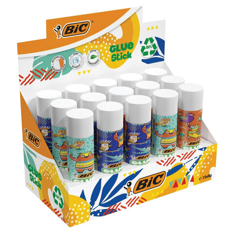 Клей-карандаш BIC "ECOlutions", 8 г, обесцвечивающийся после высыхания, 514784 - фото 2